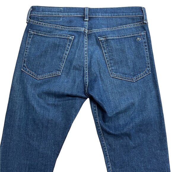 RAG & BONE JEANS STANDARD ISSUE FIT 1 EXTRA SLIM MENS 30 SELVEDGE MADE IN USA - Picture 4 of 15